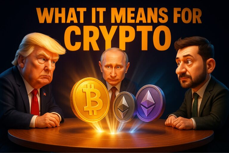 Trump, Putin y Zelensky intentan poner fin a la guerra: qué significa para las criptomonedas