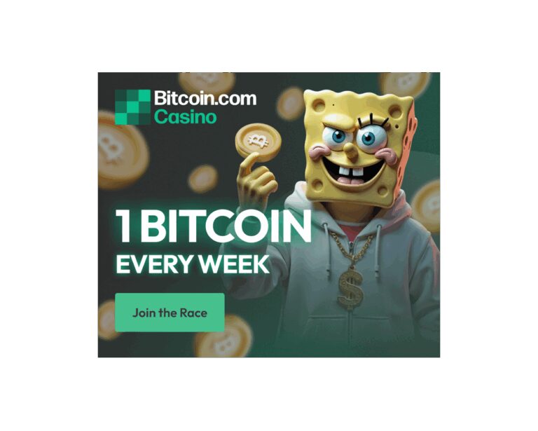 O Bitcoin.com Casino está na vanguarda dos jogos com ativos digitais, distribuindo 1 BTC semanalmente aos seus jogadores mais proeminentes