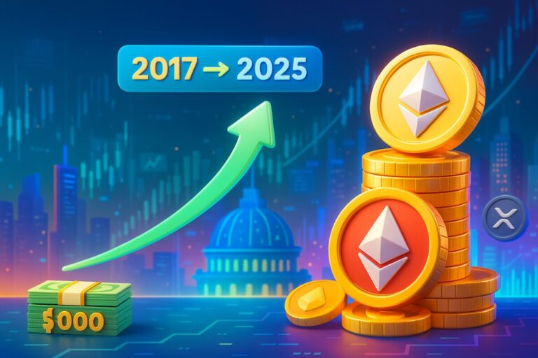 Se você tivesse investido US$ 1.000 em Ethereum após a ICO de 2017, quanto teria agora?