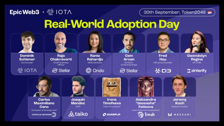 Epic Web3 presents Real-World Adoption Day during Token2049