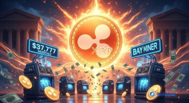 بعد تسوية ريبل، يحصل مستثمرو XRP على 37,777 دولارًا شهريًا عبر BAY Miner